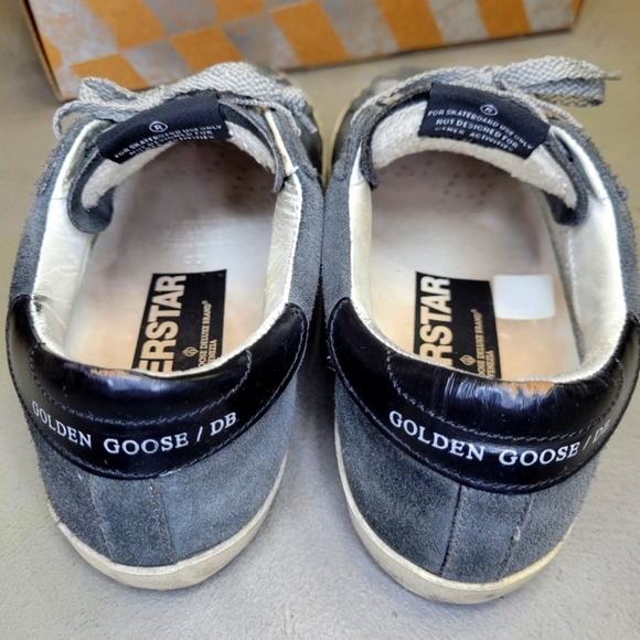 [EUC] Golden Goose Superstar Suede Purple Gray Blue Star Sneakers SIZE 36 in box - Picture 6 of 10
